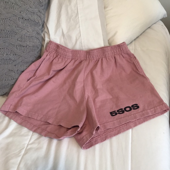 5sos Pink Shorts Never Worn Merch 